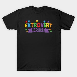 Autism Awareness - Extrovert Inside T-Shirt